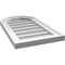 Ekena Millwork Octagonal Top Surface Mount PVC Gable Vent w/ 2"W x 1-1/2"P Brickmould Frame, 14"W x 24"H GVPOT14X2402SN - alternate 3